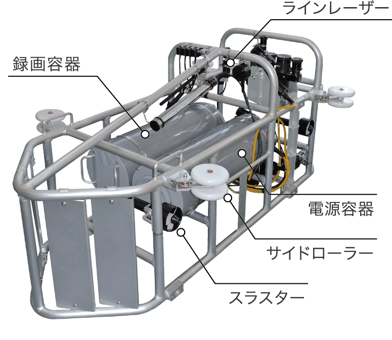 水面ドローンによる水路の点検サービス