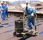 アスファルト防水施工機